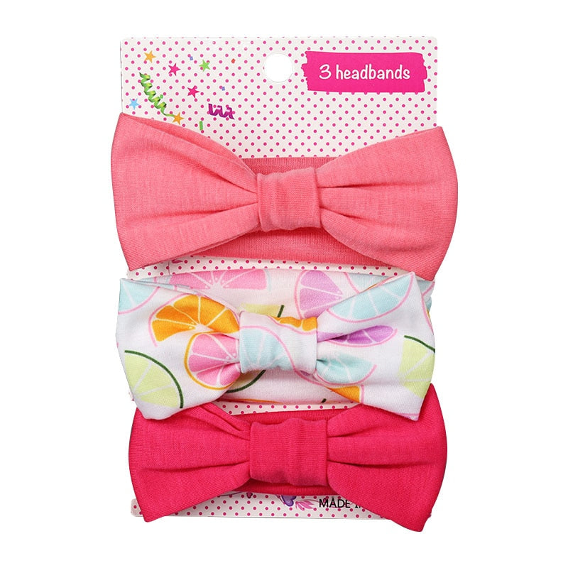 Soft Nylon Elastic Baby Headband Set: Stylish Bows for Newborn Girls - Everything Amazing