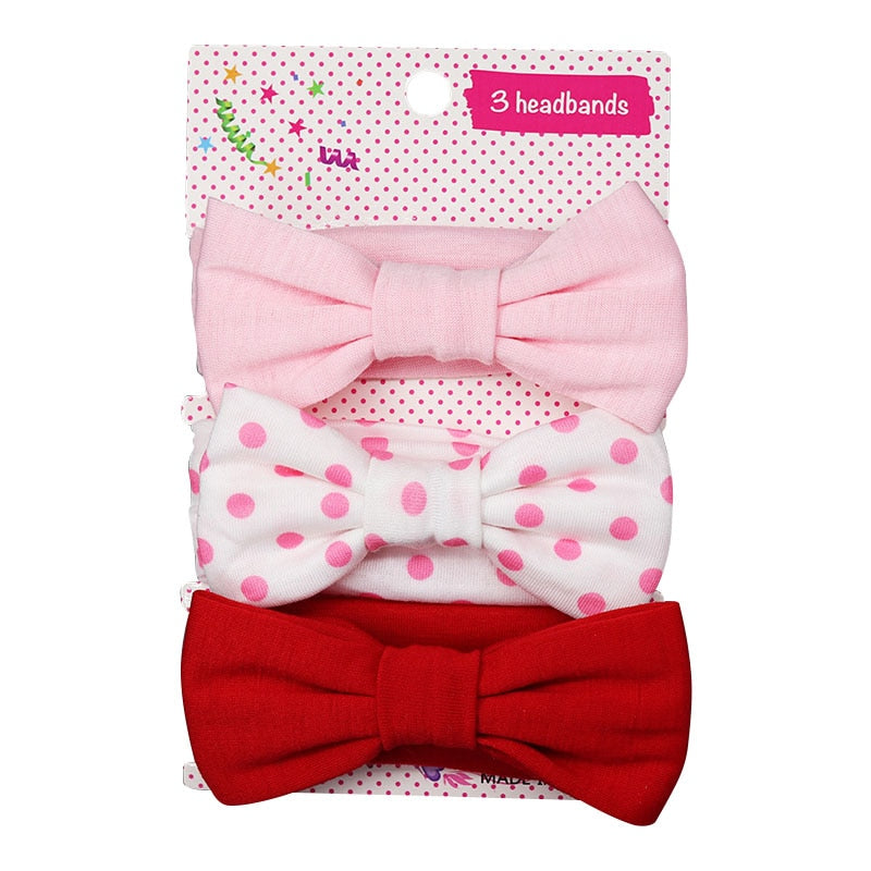 Soft Nylon Elastic Baby Headband Set: Stylish Bows for Newborn Girls - Everything Amazing