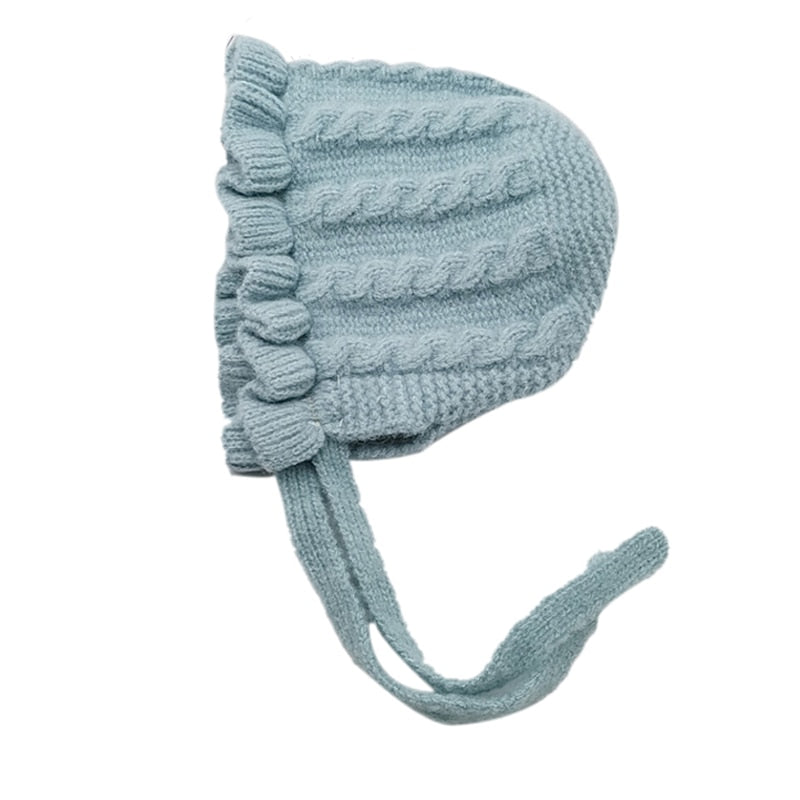 Cozy fleece baby girl hat