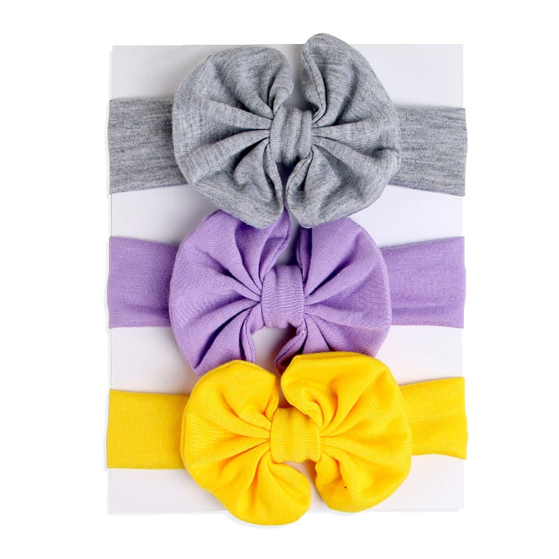 Soft Nylon Elastic Baby Headband Set: Stylish Bows for Newborn Girls - Everything Amazing