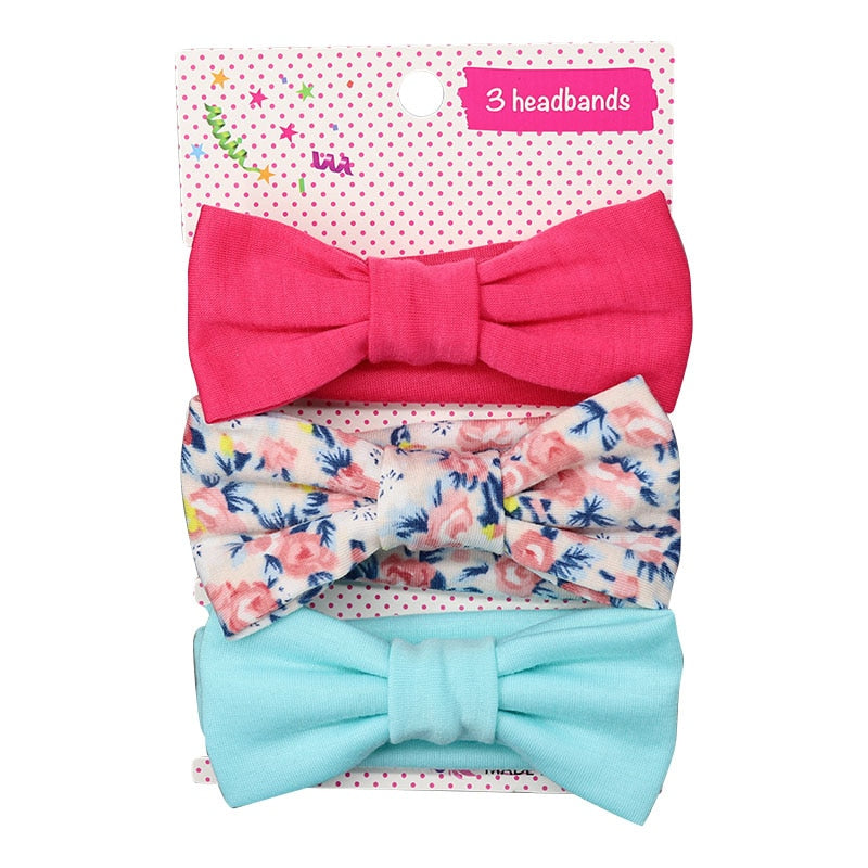 Soft Nylon Elastic Baby Headband Set: Stylish Bows for Newborn Girls - Everything Amazing