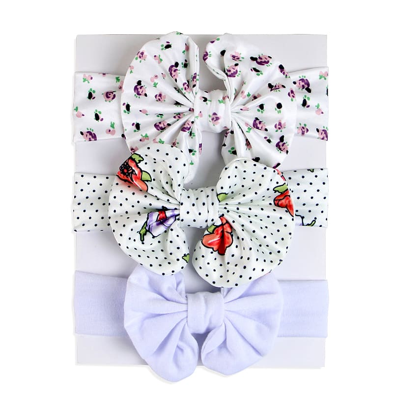 Soft Nylon Elastic Baby Headband Set: Stylish Bows for Newborn Girls - Everything Amazing