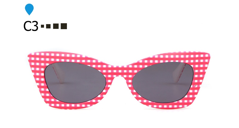 Stylish Red Cat Eye Sunglasses