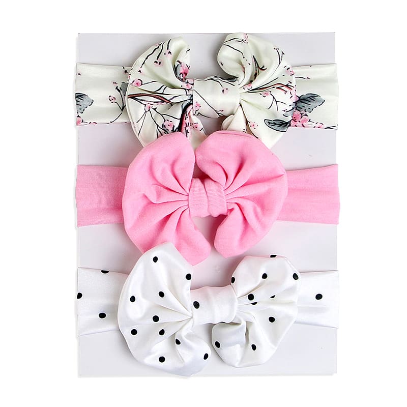 Soft Nylon Elastic Baby Headband Set: Stylish Bows for Newborn Girls - Everything Amazing