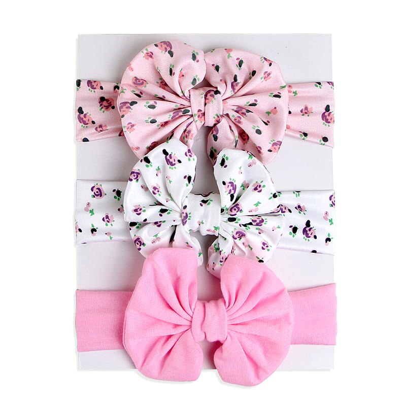 Soft Nylon Elastic Baby Headband Set: Stylish Bows for Newborn Girls - Everything Amazing