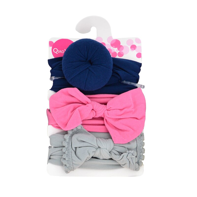 Soft Nylon Elastic Baby Headband Set: Stylish Bows for Newborn Girls - Everything Amazing