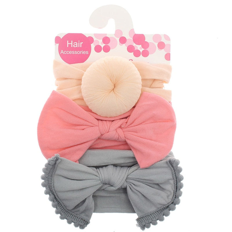 Soft Nylon Elastic Baby Headband Set: Stylish Bows for Newborn Girls - Everything Amazing