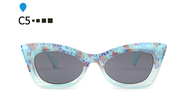 Nevy Blue Cat Eye Sunglasses