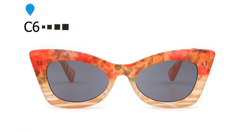 Red Cat Eye Sunglasses