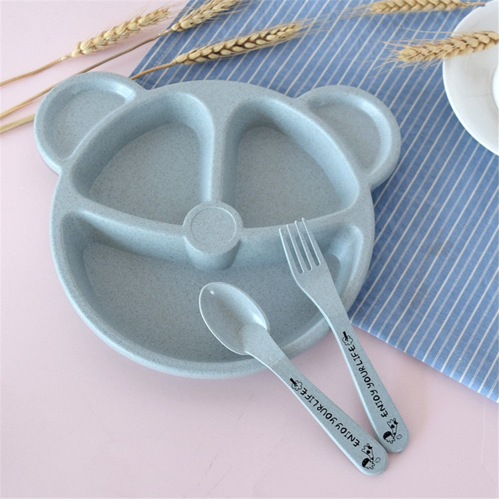 Cartoon-themed baby utensils