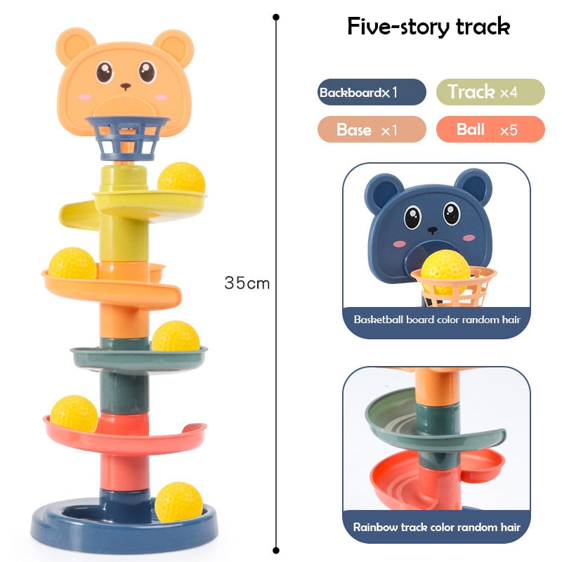 Rolling Ball Tower: Educational Stacking Toy for Babies and Kids - Everything Amazing