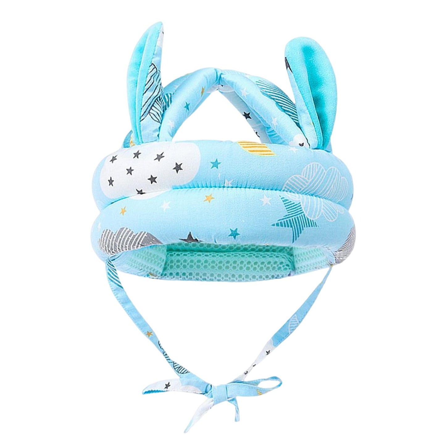 Green sun hat in pastel colors