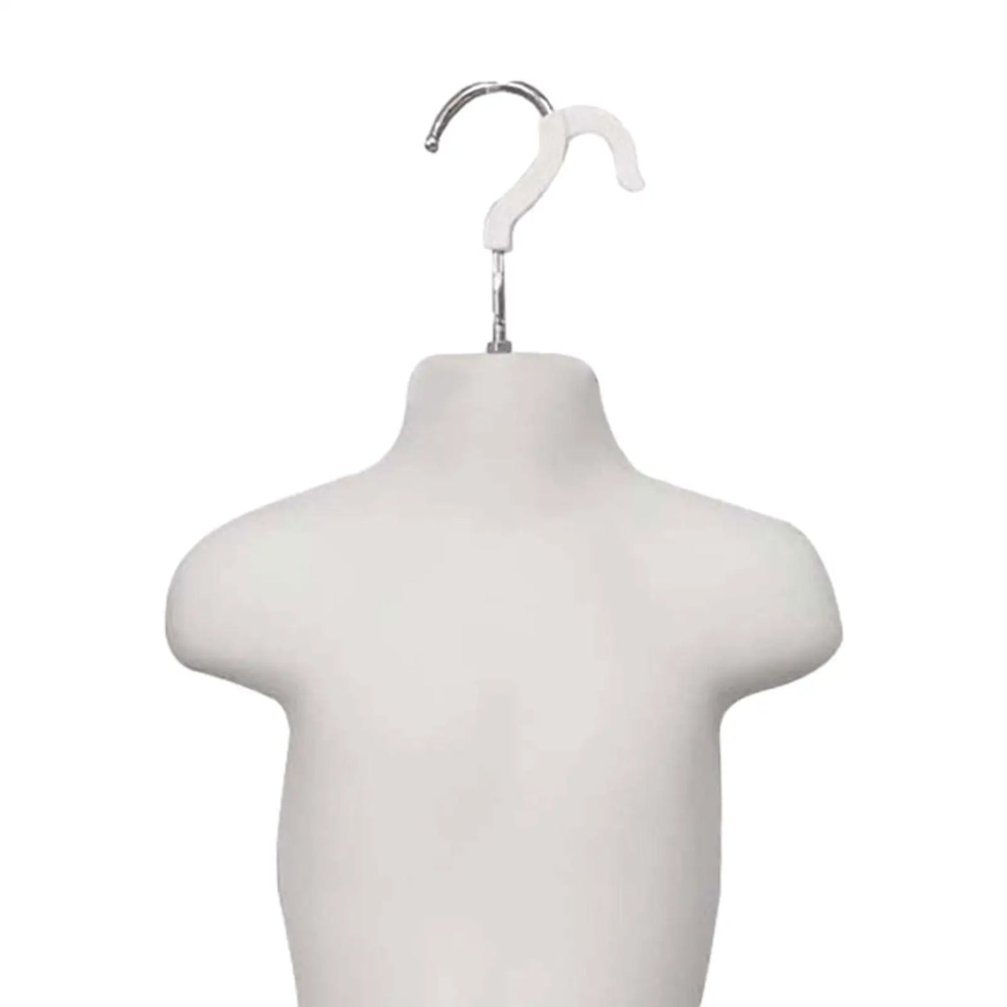 Children's Half Body Display Mannequin - Kids Torso Clothing Hanger with Hanging Hook for Sweaters, Tops, Coats & Shirts - Portable, Lightweight & Durable