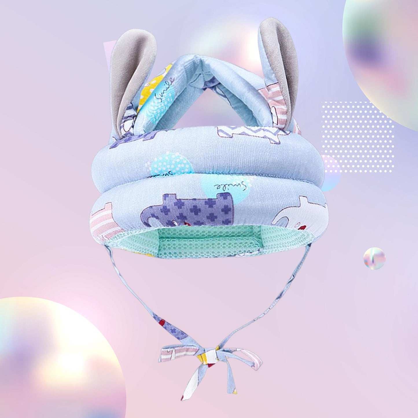 Blue sun hat in pastel colors