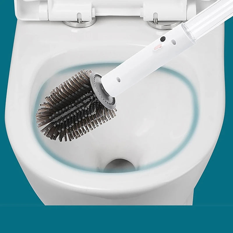 Electric Toilet Brush – Wireless, USB Rechargeable with Long Handle & 3 Brush Heads for Effortless Cleaning