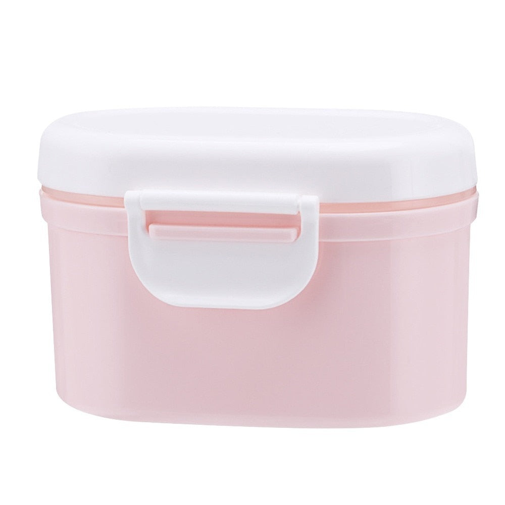 Baby milk container with lid