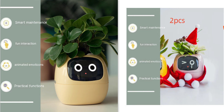 Smart Planter – AI-Powered Plant Care with 49+ Expressions, Smart Sensors, and Real-Time Water Monitoring