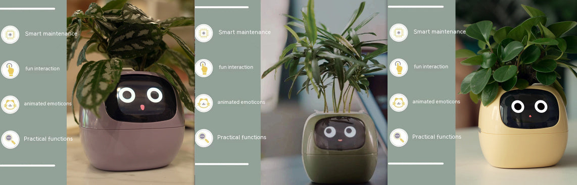 Smart Planter – AI-Powered Plant Care with 49+ Expressions, Smart Sensors, and Real-Time Water Monitoring