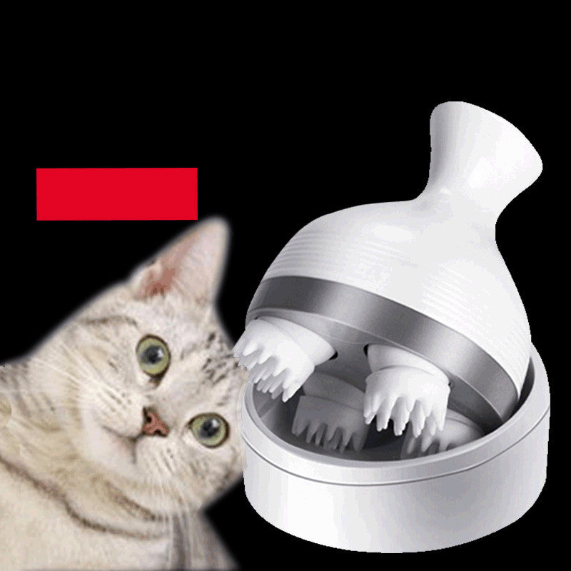 Household Cat Pet Head Massager | Multi-Directional Kneading Massager for Neck, Back, and Body