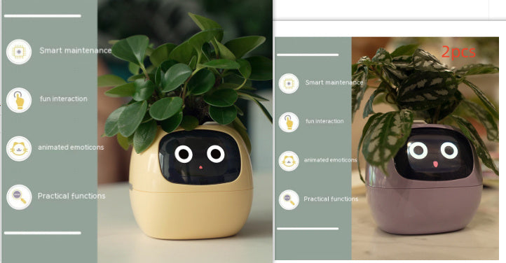Smart Planter – AI-Powered Plant Care with 49+ Expressions, Smart Sensors, and Real-Time Water Monitoring