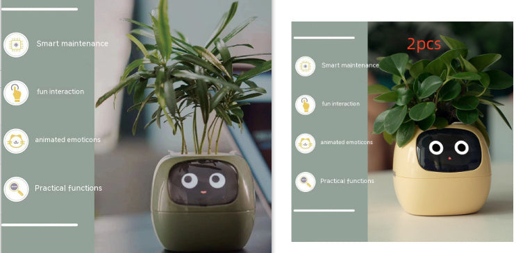 Smart Planter – AI-Powered Plant Care with 49+ Expressions, Smart Sensors, and Real-Time Water Monitoring