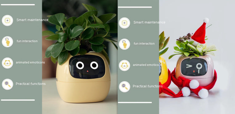 Smart Planter – AI-Powered Plant Care with 49+ Expressions, Smart Sensors, and Real-Time Water Monitoring