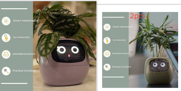 Smart Planter – AI-Powered Plant Care with 49+ Expressions, Smart Sensors, and Real-Time Water Monitoring