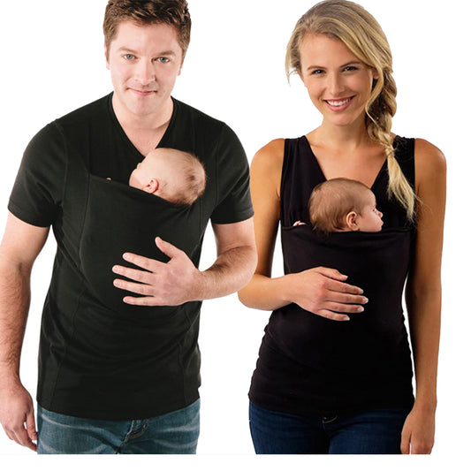 Babywearing T-Shirt for Moms – Adorable, comfortable, and stylish baby carrier clothing, perfect for keeping your little one close while staying cozy. This versatile tee offers ease and comfort for busy moms, designed for daily wear and bonding moments with your baby. Everything Amazing Shop.