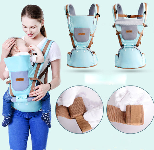 Comfortable and breathable blue baby carrier designed for maximum comfort and support. Perfect for parents on the go, offering a secure and adjustable fit for babies. Made with soft, durable fabric that ensures comfort for both parent and child. Ideal for everyday use, travel, and bonding moments. Shop now at Everything Amazing Shop.