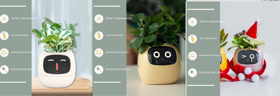 Smart Planter – AI-Powered Plant Care with 49+ Expressions, Smart Sensors, and Real-Time Water Monitoring