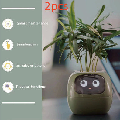 Smart Planter – AI-Powered Plant Care with 49+ Expressions, Smart Sensors, and Real-Time Water Monitoring
