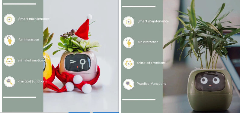 Smart Planter – AI-Powered Plant Care with 49+ Expressions, Smart Sensors, and Real-Time Water Monitoring