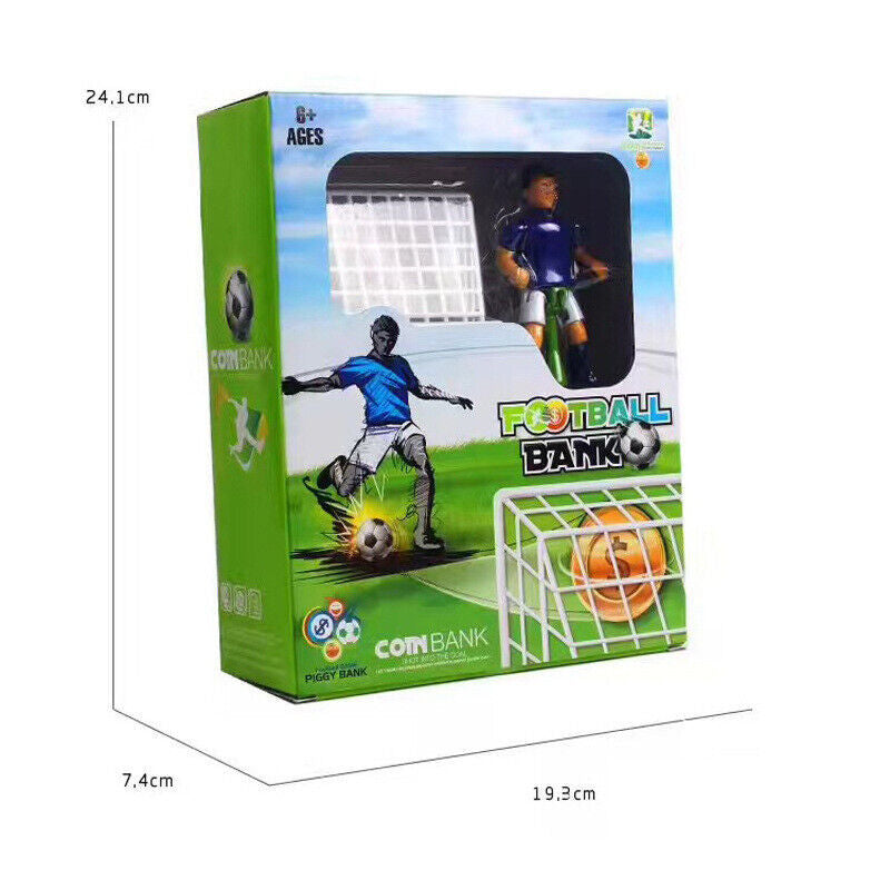 Electric Soccer Player Piggy Bank – Goal Kicking Football Money Saving Box for Kids