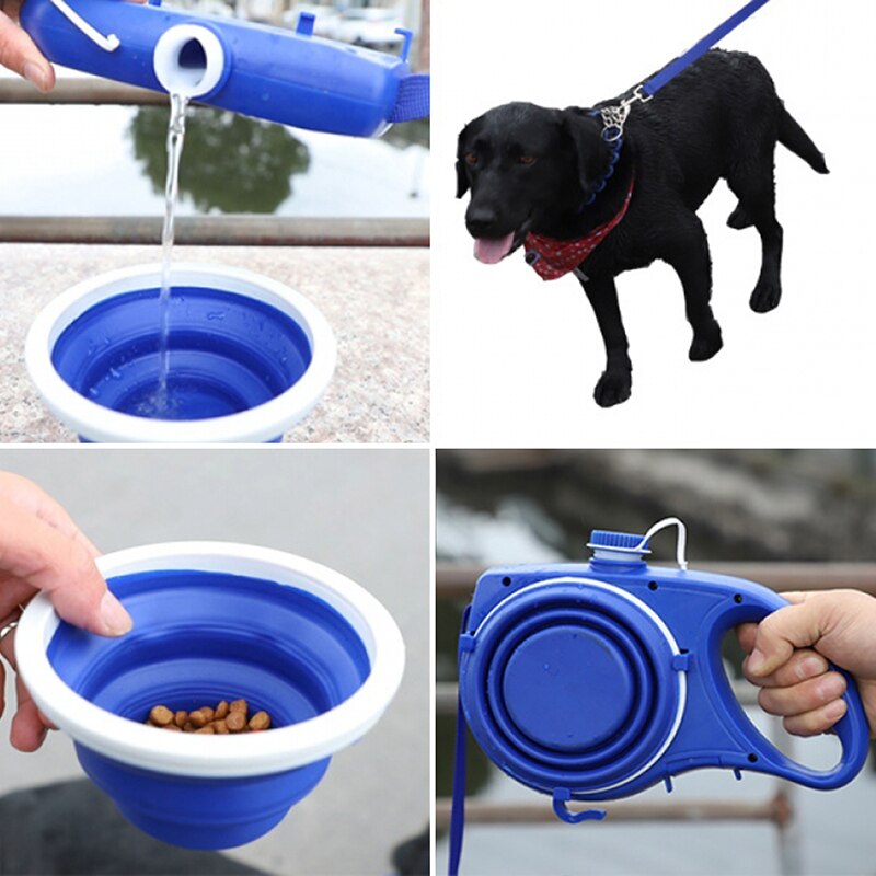 Complete Pet Care Kit for dogs, featuring a durable dog water bottle, convenient water cup, and strong leash for walks. Perfect for keeping your pet hydrated and safe on the go. Ideal for dog owners who want an all-in-one solution for daily walks and travel. Everything Amazing Shop.