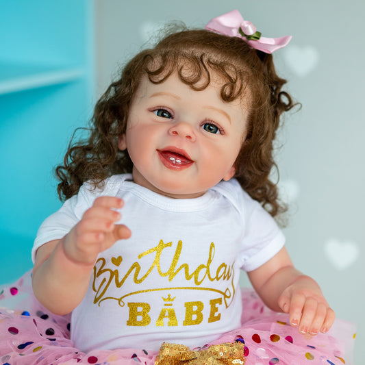 Cute Soft Baby Princess Doll made from high-quality silicone, perfect for little ones to cuddle and play with. This adorable princess doll features a soft and realistic design, ideal for nurturing and imaginative play. A must-have gift for young children who love dolls and princesses. everything amazing shop.