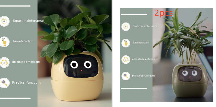 Smart Planter – AI-Powered Plant Care with 49+ Expressions, Smart Sensors, and Real-Time Water Monitoring