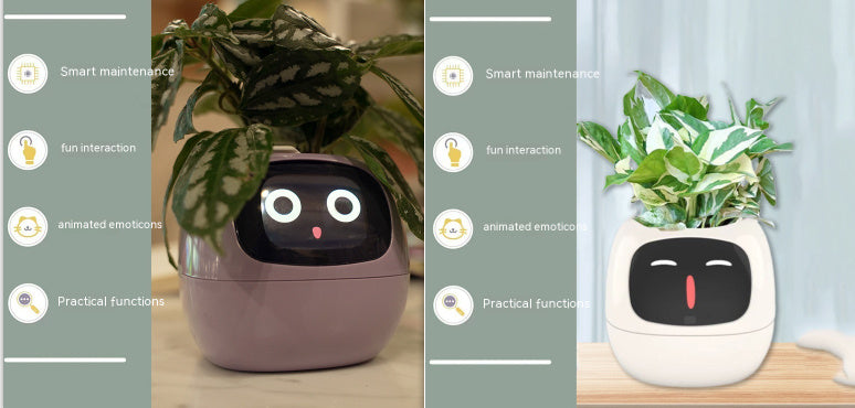 Smart Planter – AI-Powered Plant Care with 49+ Expressions, Smart Sensors, and Real-Time Water Monitoring