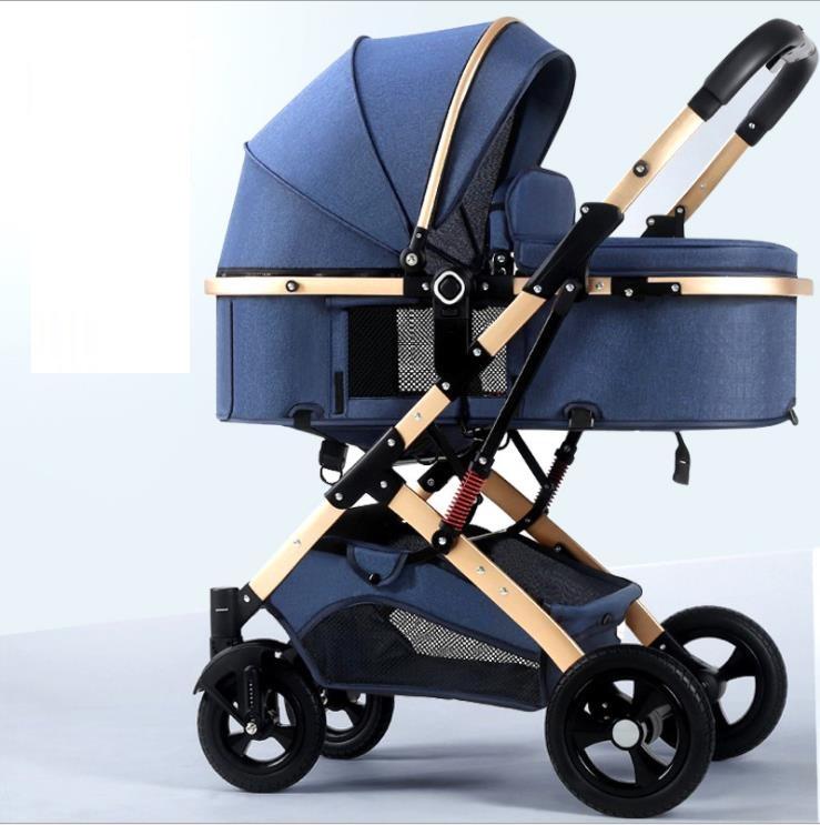 Two-Way Folding Newborn Baby Stroller – Portable, Lightweight & Adjustable for Ultimate Convenience
