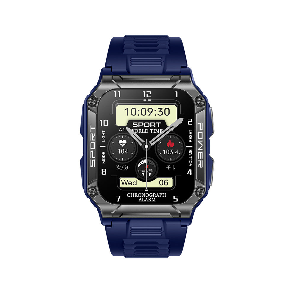 Smartwatch with 1.95” Screen, Bluetooth Calling, and Compass – IP68 Waterproof