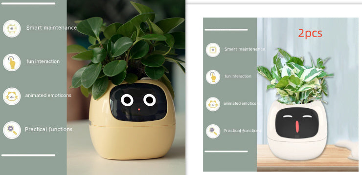 Smart Planter – AI-Powered Plant Care with 49+ Expressions, Smart Sensors, and Real-Time Water Monitoring