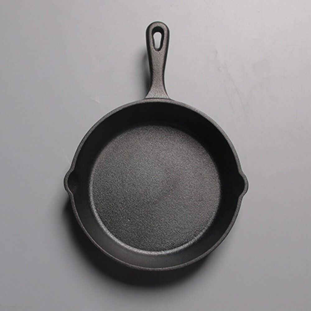 Set of 3 Cast Iron Skillet Pans – Pre-Seasoned Non-Stick Griddle Frying Pans for Cooking, Searing, Baking & Grilling