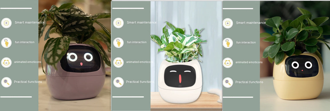 Smart Planter – AI-Powered Plant Care with 49+ Expressions, Smart Sensors, and Real-Time Water Monitoring