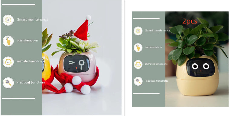 Smart Planter – AI-Powered Plant Care with 49+ Expressions, Smart Sensors, and Real-Time Water Monitoring