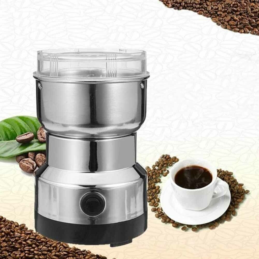 Electric Coffee Grinder UK – 200W Stainless Steel Blade Grinder for Coffee, Nuts, Spices & Beans, Fast & Uniform Grinding