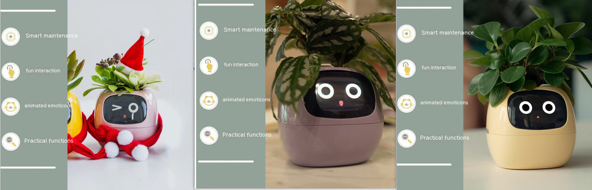 Smart Planter – AI-Powered Plant Care with 49+ Expressions, Smart Sensors, and Real-Time Water Monitoring