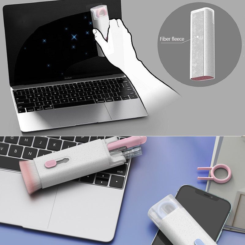 Multifunctional Bluetooth Headset & Keyboard Cleaning Pen Set | All-in-One Cleaning Kit for Earbuds, Laptops, Phones & More