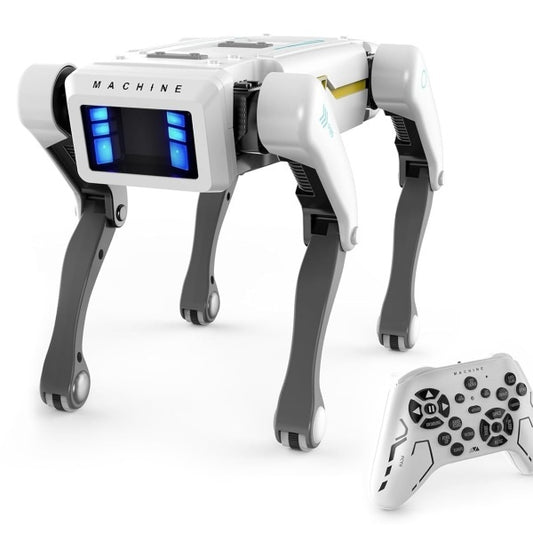 Interactive electric robot dog toy for kids with bionic walking movement and remote control