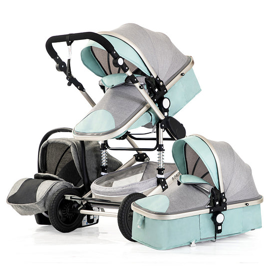 Luxury 3-in-1 Baby Stroller designed for ultimate convenience and comfort. This versatile stroller transforms into a bassinet and car seat, making it perfect for on-the-go parents. With a sleek design, easy maneuverability, and premium safety features, this stroller provides a smooth ride for your baby. Ideal for all stages of your baby's growth, this 3-in-1 system ensures the utmost safety and comfort for your little one. Shop now at Everything Amazing Shop for this product.