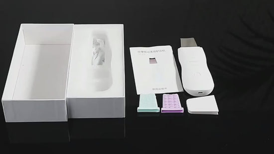Ultrasonic Facial Skin Scrubber for deep cleansing, exfoliation, and blackhead removal, featuring advanced skin care technology to enhance skin clarity and smoothness – Everything Amazing Shop.