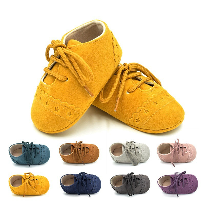 Spring and autumn lace baby shoes featuring soft soles for toddlers aged 0-18 months, perfect for comfort and style. Ideal for babies learning to walk, these lightweight shoes provide a snug fit with a cute lace design. Available in soft, breathable fabric for ultimate comfort. Everything Amazing Shop for this product.